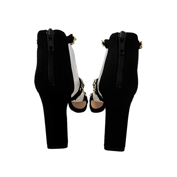 NEW! - Derek Hearts Black Sandals (Size: 6) - Picture 4 of 6